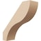 Ekena Millwork 5-inch W x 16-inch D x 16-inch H Geneva Rough Cedar Woodgrain TimberThane Knee Brace, Primed BRCUR05X16X16GNVRCPR - alternate 1